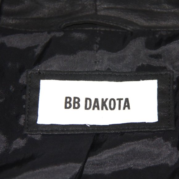 B.B. Dakota Black Leather Light Jacket - Picture 8 of 8